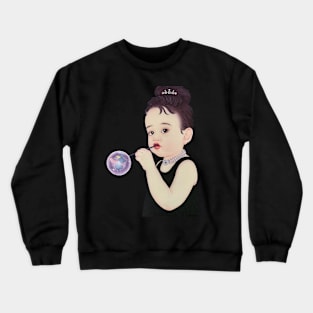 If I was a super star - Audrey Hepburn - Kids Crewneck Sweatshirt